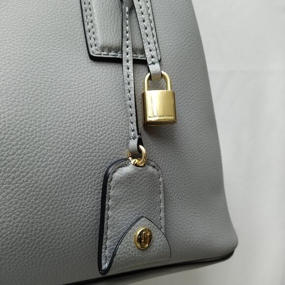 Marc Jacobs Women`s The Editor Griffin Rock Grey Zipper Satchel Shoulder Bag - Picture 16 of 16